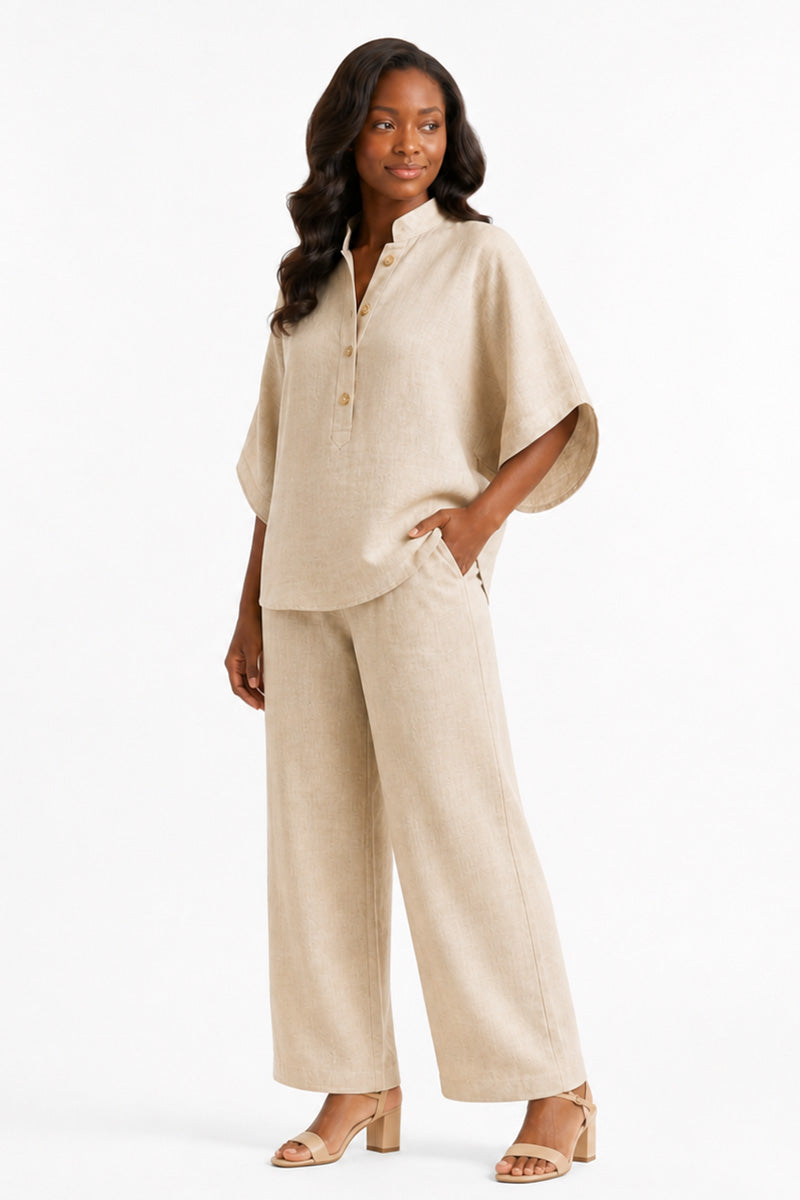 Naomi | Cotton Linen Two-Piece Set – Zabura — Faith Worn Beautifully